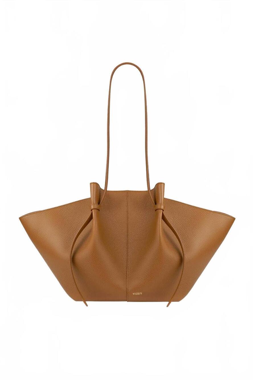 NEW YUZEFI women's mochi pebble tote bag in hazel